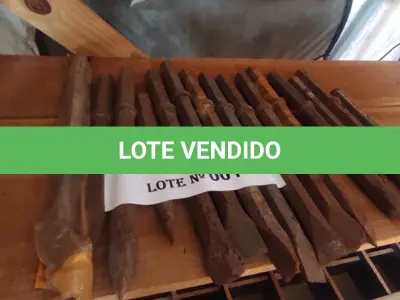 LOTE 001 - 15 PONTEIRAS PARA BRITADEIRA SENDO 07 DA PONTA CHATAS (NO ESTADO, NÃO SABEMOS SE FUNCIONA. LEILÃO NÃO TEM GARANTIA E NEM DEVOLUÇÃO).