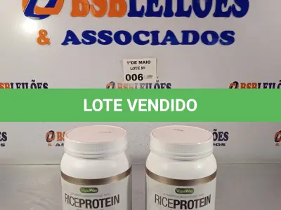 LOTE 006 - 02 POTES DE RICE PROTEIN (VEGAN WAY) 900G SABOR CACAU. (NO ESTADO, LEILÃO NÃO TEM GARANTIA E NEM DEVOLUÇÃO, SUJEITO A POSSÍVEIS AVARIAS VISÍVEIS/OCULTAS E/OU AUSÊNCIA DE COMPONENTES).