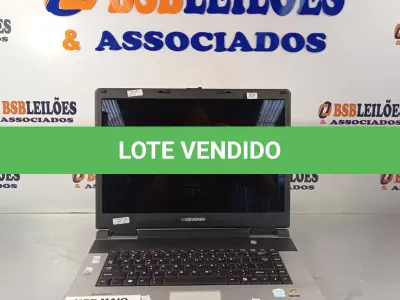 LOTE 004 - 01 NOTEBOOK MARCA EVEREX SEM FONTE PARA RETIRADA DE PEÇAS. (NO ESTADO, LEILÃO NÃO TEM GARANTIA E NEM DEVOLUÇÃO, SUJEITO A POSSÍVEIS AVARIAS VISÍVEIS/OCULTAS E/OU AUSÊNCIA DE COMPONENTES).