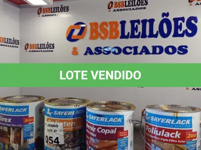 LOTE 054 - 04 GALÕES DE VERNIZ SAYERLACK 3,6L SENDO 01 MARÍTIMO. (NO ESTADO, LEILÃO NÃO TEM GARANTIA E NEM DEVOLUÇÃO, SUJEITO A POSSÍVEIS AVARIAS VISÍVEIS/OCULTAS E/OU AUSÊNCIA DE COMPONENTES).