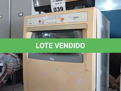 LOTE 039 - 01 FRITADEIRA AIR FRY E 01 MÁQUINA DE LAVAR LOUÇAS. (NO ESTADO, LEILÃO NÃO TEM GARANTIA E NEM DEVOLUÇÃO, SUJEITO A POSSÍVEIS AVARIAS VISÍVEIS/OCULTAS E/OU AUSÊNCIA DE COMPONENTES).