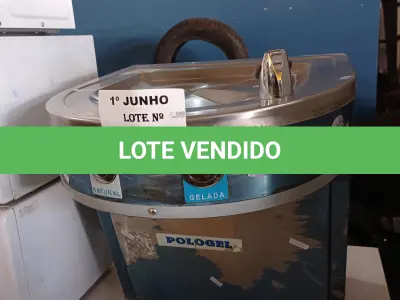 LOTE 037 - 01 BEBEDOURO DE PAREDE MARCA POLOGEL 220V. (NO ESTADO, LEILÃO NÃO TEM GARANTIA E NEM DEVOLUÇÃO, SUJEITO A POSSÍVEIS AVARIAS VISÍVEIS/OCULTAS E/OU AUSÊNCIA DE COMPONENTES).
