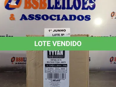 LOTE 036 - 12 TUBOS DE ESPUMA PU MULTIUSO TYTAN. (NO ESTADO, LEILÃO NÃO TEM GARANTIA E NEM DEVOLUÇÃO, SUJEITO A POSSÍVEIS AVARIAS VISÍVEIS/OCULTAS E/OU AUSÊNCIA DE COMPONENTES).