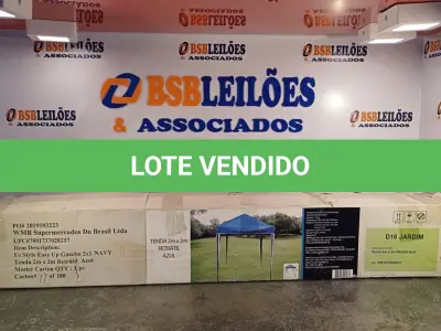 LOTE 004 - 01 - TENDA GAZEBO 2 X 2 MTS DOBRÁVEL SANFONADA RETRÁTIL FÁCIL (NO ESTADO, NÃO SABEMOS SE FUNCIONA. LEILÃO NÃO TEM GARANTIA E NEM DEVOLUÇÃO, SUJEITO A POSSÍVEIS AVARIAS VISÍVEIS/OCULTAS E/OU AUSÊNCIA DE COMPONENTES)