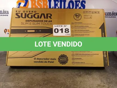 LOTE 018 - 01 - DEPURADOR DE AR SUGGAR SLIM INOX 80CM DI81IX (NO ESTADO, NÃO SABEMOS SE FUNCIONA. LEILÃO NÃO TEM GARANTIA E NEM DEVOLUÇÃO, SUJEITO A POSSÍVEIS AVARIAS VISÍVEIS/OCULTAS E/OU AUSÊNCIA DE COMPONENTES)