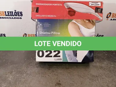 LOTE 022 - 02 – APARELHOS MASSAGEADOR (NO ESTADO, NÃO SABEMOS SE FUNCIONA. LEILÃO NÃO TEM GARANTIA E NEM DEVOLUÇÃO, SUJEITO A POSSÍVEIS AVARIAS VISÍVEIS/OCULTAS E/OU AUSÊNCIA DE COMPONENTES)