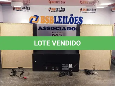LOTE 007 - 01 - MINI SYSTEM PHILCO PHS1900BT PRETO COM BLUETOOTH 1900W DE POTÊNCIA - 127V/220V (NO ESTADO, NÃO SABEMOS SE FUNCIONA. LEILÃO NÃO TEM GARANTIA E NEM DEVOLUÇÃO, SUJEITO A POSSÍVEIS AVARIAS VISÍVEIS/OCULTAS E/OU AUSÊNCIA DE COMPONENTES)