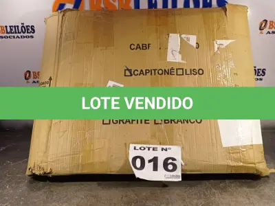 LOTE 016 - 01 - CABECEIRA CAPITONE CASAL (NO ESTADO, NÃO SABEMOS SE FUNCIONA. LEILÃO NÃO TEM GARANTIA E NEM DEVOLUÇÃO, SUJEITO A POSSÍVEIS AVARIAS VISÍVEIS/OCULTAS E/OU AUSÊNCIA DE COMPONENTES)