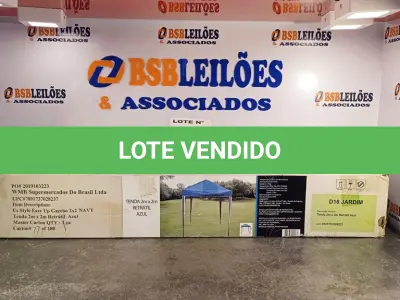 LOTE 004 - 01 - TENDA GAZEBO 2 X 2 MTS DOBRÁVEL SANFONADA RETRÁTIL FÁCIL (NO ESTADO, NÃO SABEMOS SE FUNCIONA. LEILÃO NÃO TEM GARANTIA E NEM DEVOLUÇÃO, SUJEITO A POSSÍVEIS AVARIAS VISÍVEIS/OCULTAS E/OU AUSÊNCIA DE COMPONENTES)