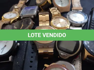 LOTE 087 - LOTE DE  RELÓGIOS DIVERSOS - SEM GARANTIA DE FUNCIONAMENTO - NECESSITA BATERIA PARADOS A TEMPOS (NO ESTADO)