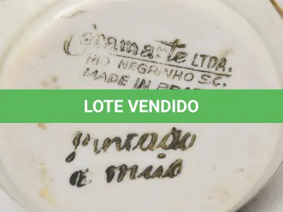 LOTE 072 - CONJUNTO EM FAIANÇA  ANTIGO DECADA DE 80 (NO ESTADO)