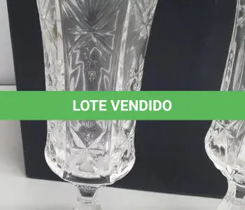 LOTE 083 - 6 TAÇAS BOHEMIA. MEDIDAS DAS TAÇAS 21 CM ALT X 6, DIÂMETRO SEM USO(NO ESTADO)