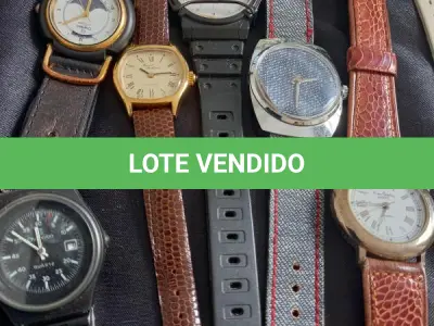LOTE 088 - LOTE DE 6 RELÓGIOS DIVERSOS - SEM GARANTIA DE FUNCIONAMENTO - NECESSITA BATERIA PARADOS A TEMPOS (NO ESTADO)