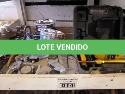 LOTE 014 - 01 LOTE COM NIVELADORES A LASER, MAÇARICO, MANÔMETROS, LUMINÁRIAS E TOMADA INDUSTRIAL(NO ESTADO)