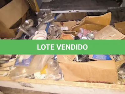 LOTE 092 - 01 LOTE COM MATERIAIS HIDRÁULICOS, CIFRÃO PARA PIA, ADAPTADOR PARA MÁQUINA DE LAVAR E DUCHAS (NO ESTADO)