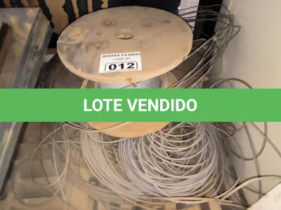 LOTE 012 - 01 LOTE COM CABOS DE AÇO (NO ESTADO)