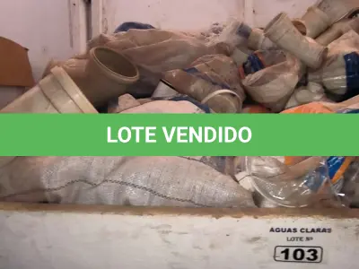 LOTE 103 - 01 LOTE COM CAIXAS SIFONADAS, JUNÇÕES (NO ESTADO)