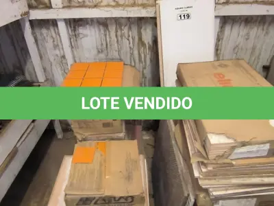 LOTE 119 - 01 LOTE COM PISOS DIVERSOS (NO ESTADO)