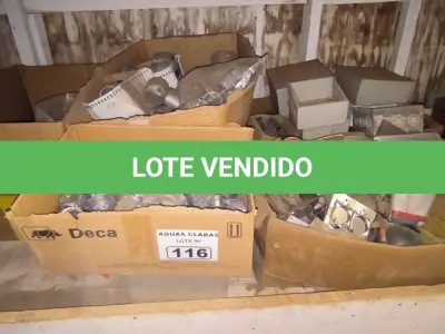 LOTE 116 - 01 LOTE COM PEÇAS PARA ELETRODUTO, TOMADAS INDUSTRIAIS (NO ESTADO)