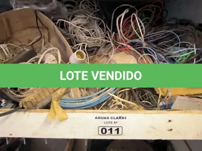 LOTE 011 - 01 LOTE COM FIOS ELÉTRICOS DIVERSOS (NO ESTADO)