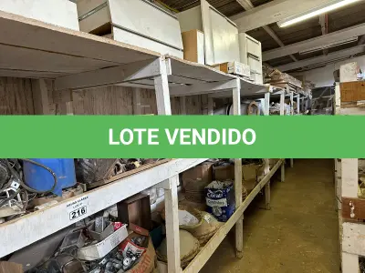 LOTE 395 - 04 ESTANTES EM MADEIRA PARA GALPÃO (NO ESTADO) (SÓ PODERÁ RETIRAR 30 DIAS APÓS O TÉRMINO DO LEILÃO)