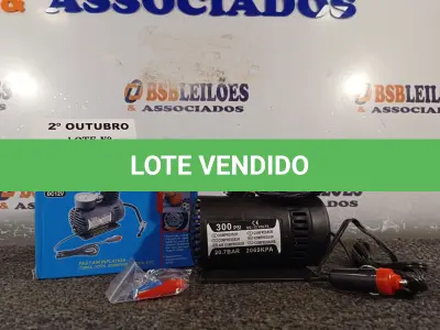 LOTE 009 - 01 MINI COMPRESSOR DE AR 12V. (NO ESTADO) ATENÇÃO! FAZER A VISITAÇÃO ANTES DE ARREMATAR, NÃO SABEMOS SE FUNCIONA. LEILÃO NÃO TEM GARANTIA E NEM DEVOLUÇÃO, SUJEITO A POSSÍVEIS AVARIAS VISÍVEIS/OCULTAS E/OU AUSÊNCIA DE COMPONENTES.