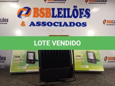 LOTE 144 - 03 REFLETORES DE LED 30W. (NO ESTADO) ATENÇÃO! FAZER A VISITAÇÃO ANTES DE ARREMATAR, NÃO SABEMOS SE FUNCIONA. LEILÃO NÃO TEM GARANTIA E NEM DEVOLUÇÃO, SUJEITO A POSSÍVEIS AVARIAS VISÍVEIS/OCULTAS E/OU AUSÊNCIA DE COMPONENTES.