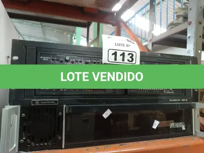 LOTE 113 - 02 EQUIPAMENTOS ELETRÔNICOS. (NO ESTADO) ATENÇÃO! FAZER A VISITAÇÃO ANTES DE ARREMATAR, NÃO SABEMOS SE FUNCIONA. LEILÃO NÃO TEM GARANTIA E NEM DEVOLUÇÃO, SUJEITO A POSSÍVEIS AVARIAS VISÍVEIS/OCULTAS E/OU AUSÊNCIA DE COMPONENTES.