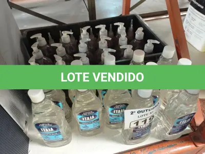 LOTE 119 - 01 LOTE COM VÁRIOS FRASCOS DE ÁLCOOL EM GEL. (NO ESTADO) ATENÇÃO! FAZER A VISITAÇÃO ANTES DE ARREMATAR, NÃO SABEMOS SE FUNCIONA. LEILÃO NÃO TEM GARANTIA E NEM DEVOLUÇÃO, SUJEITO A POSSÍVEIS AVARIAS VISÍVEIS/OCULTAS E/OU AUSÊNCIA DE COMPONENTES.