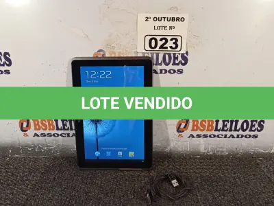 LOTE 023 - 01 TABLET SAMSUNG TAB2 10.1 COM CABO. (NO ESTADO) ATENÇÃO! FAZER A VISITAÇÃO ANTES DE ARREMATAR, NÃO SABEMOS SE FUNCIONA. LEILÃO NÃO TEM GARANTIA E NEM DEVOLUÇÃO, SUJEITO A POSSÍVEIS AVARIAS VISÍVEIS/OCULTAS E/OU AUSÊNCIA DE COMPONENTES.