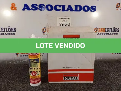 LOTE 055 - 12 TUBOS DE SILICONE NEUTRO PARA CONSTRUÇÃO COR BRANCO 340G. (NO ESTADO) ATENÇÃO! FAZER A VISITAÇÃO ANTES DE ARREMATAR, NÃO SABEMOS SE FUNCIONA. LEILÃO NÃO TEM GARANTIA E NEM DEVOLUÇÃO, SUJEITO A POSSÍVEIS AVARIAS VISÍVEIS/OCULTAS E/OU AUSÊNCIA DE COMPONENTES.