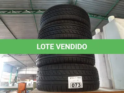 LOTE 073 - 04 PNEUS REMOLD NAS MEDIDAS 196/55/15. (NO ESTADO) ATENÇÃO! FAZER A VISITAÇÃO ANTES DE ARREMATAR, NÃO SABEMOS SE FUNCIONA. LEILÃO NÃO TEM GARANTIA E NEM DEVOLUÇÃO, SUJEITO A POSSÍVEIS AVARIAS VISÍVEIS/OCULTAS E/OU AUSÊNCIA DE COMPONENTES.