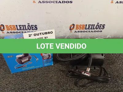 LOTE 004 - 01 MINI COMPRESSOR DE AR 12V. (NO ESTADO) ATENÇÃO! FAZER A VISITAÇÃO ANTES DE ARREMATAR, NÃO SABEMOS SE FUNCIONA. LEILÃO NÃO TEM GARANTIA E NEM DEVOLUÇÃO, SUJEITO A POSSÍVEIS AVARIAS VISÍVEIS/OCULTAS E/OU AUSÊNCIA DE COMPONENTES.
