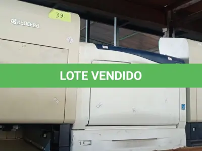 LOTE 083 - 03 IMPRESSORAS MARCAS E MODELOS DIVERSOS PARA RETIRADA DE PEÇAS. (NO ESTADO) ATENÇÃO! FAZER A VISITAÇÃO ANTES DE ARREMATAR, NÃO SABEMOS SE FUNCIONA. LEILÃO NÃO TEM GARANTIA E NEM DEVOLUÇÃO, SUJEITO A POSSÍVEIS AVARIAS VISÍVEIS/OCULTAS E/OU AUSÊNCIA DE COMPONENTES.