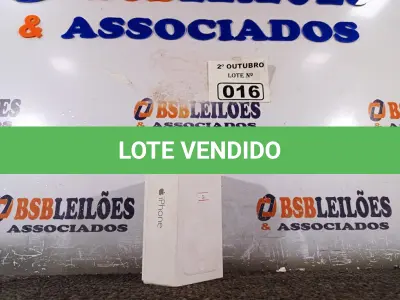 LOTE 016 - 01 IPHONE6 COM AVARIAS. (NO ESTADO) ATENÇÃO! FAZER A VISITAÇÃO ANTES DE ARREMATAR, NÃO SABEMOS SE FUNCIONA. LEILÃO NÃO TEM GARANTIA E NEM DEVOLUÇÃO, SUJEITO A POSSÍVEIS AVARIAS VISÍVEIS/OCULTAS E/OU AUSÊNCIA DE COMPONENTES.