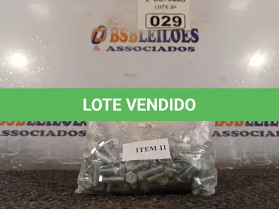 LOTE 029 - 01 KIT DE PARAFUSOS SEXTAVADOS (NO ESTADO) ATENÇÃO! FAZER A VISITAÇÃO ANTES DE ARREMATAR, NÃO SABEMOS SE FUNCIONA. LEILÃO NÃO TEM GARANTIA E NEM DEVOLUÇÃO, SUJEITO A POSSÍVEIS AVARIAS VISÍVEIS/OCULTAS E/OU AUSÊNCIA DE COMPONENTES.