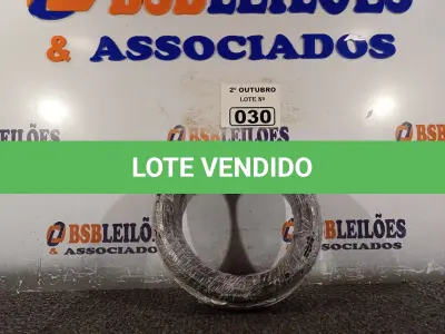 LOTE 030 - 01 ROLO DE CABO FLEXÍVEL 100M 2,5MM NA COR PRETA. (NO ESTADO) ATENÇÃO! FAZER A VISITAÇÃO ANTES DE ARREMATAR, NÃO SABEMOS SE FUNCIONA. LEILÃO NÃO TEM GARANTIA E NEM DEVOLUÇÃO, SUJEITO A POSSÍVEIS AVARIAS VISÍVEIS/OCULTAS E/OU AUSÊNCIA DE COMPONENTES.