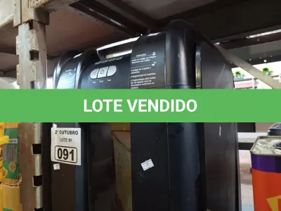 LOTE 091 - 01 FRAGMENTADORA DE PAPEL 127V. (NO ESTADO) ATENÇÃO! FAZER A VISITAÇÃO ANTES DE ARREMATAR, NÃO SABEMOS SE FUNCIONA. LEILÃO NÃO TEM GARANTIA E NEM DEVOLUÇÃO, SUJEITO A POSSÍVEIS AVARIAS VISÍVEIS/OCULTAS E/OU AUSÊNCIA DE COMPONENTES.