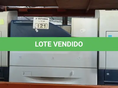 LOTE 121 - 03 IMPRESSORAS MARCAS E MODELOS DIVERSOS PARA RETIRADA DE PEÇAS. (NO ESTADO) ATENÇÃO! FAZER A VISITAÇÃO ANTES DE ARREMATAR, NÃO SABEMOS SE FUNCIONA. LEILÃO NÃO TEM GARANTIA E NEM DEVOLUÇÃO, SUJEITO A POSSÍVEIS AVARIAS VISÍVEIS/OCULTAS E/OU AUSÊNCIA DE COMPONENTES.