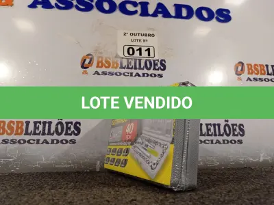LOTE 011 - 01 JOGO DE SOQUETE SEXTAVADO COM 40 PEÇAS. (NO ESTADO) ATENÇÃO! FAZER A VISITAÇÃO ANTES DE ARREMATAR, NÃO SABEMOS SE FUNCIONA. LEILÃO NÃO TEM GARANTIA E NEM DEVOLUÇÃO, SUJEITO A POSSÍVEIS AVARIAS VISÍVEIS/OCULTAS E/OU AUSÊNCIA DE COMPONENTES.
