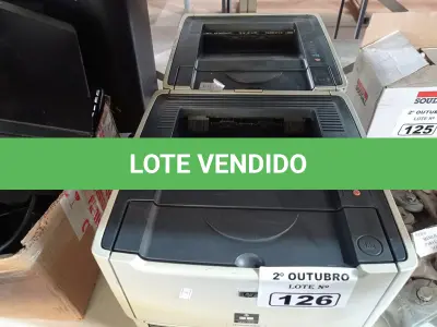 LOTE 126 - 02 IMPRESSORAS HP LASERJET P2015. (NO ESTADO) ATENÇÃO! FAZER A VISITAÇÃO ANTES DE ARREMATAR, NÃO SABEMOS SE FUNCIONA. LEILÃO NÃO TEM GARANTIA E NEM DEVOLUÇÃO, SUJEITO A POSSÍVEIS AVARIAS VISÍVEIS/OCULTAS E/OU AUSÊNCIA DE COMPONENTES.