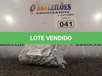 LOTE 041 - 01 KIT DE PARAFUSOS SEXTAVADOS (NO ESTADO) ATENÇÃO! FAZER A VISITAÇÃO ANTES DE ARREMATAR, NÃO SABEMOS SE FUNCIONA. LEILÃO NÃO TEM GARANTIA E NEM DEVOLUÇÃO, SUJEITO A POSSÍVEIS AVARIAS VISÍVEIS/OCULTAS E/OU AUSÊNCIA DE COMPONENTES.