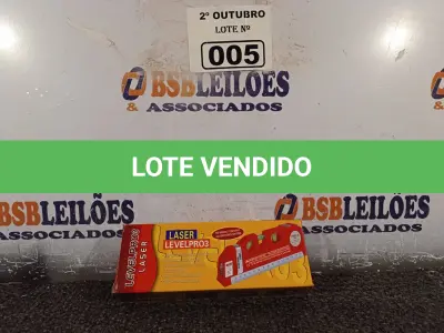 LOTE 005 - 01 TRENA DE 2.50M COM NÍVEL A LASER. (NO ESTADO) ATENÇÃO! FAZER A VISITAÇÃO ANTES DE ARREMATAR, NÃO SABEMOS SE FUNCIONA. LEILÃO NÃO TEM GARANTIA E NEM DEVOLUÇÃO, SUJEITO A POSSÍVEIS AVARIAS VISÍVEIS/OCULTAS E/OU AUSÊNCIA DE COMPONENTES.