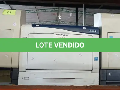 LOTE 083 - 03 IMPRESSORAS MARCAS E MODELOS DIVERSOS PARA RETIRADA DE PEÇAS. (NO ESTADO) ATENÇÃO! FAZER A VISITAÇÃO ANTES DE ARREMATAR, NÃO SABEMOS SE FUNCIONA. LEILÃO NÃO TEM GARANTIA E NEM DEVOLUÇÃO, SUJEITO A POSSÍVEIS AVARIAS VISÍVEIS/OCULTAS E/OU AUSÊNCIA DE COMPONENTES.
