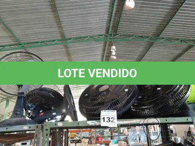 LOTE 132 - 01 LOTE COM VÁRIOS VENTILADORES MARCAS E MODELOS DIVERSOS. (NO ESTADO) ATENÇÃO! FAZER A VISITAÇÃO ANTES DE ARREMATAR, NÃO SABEMOS SE FUNCIONA. LEILÃO NÃO TEM GARANTIA E NEM DEVOLUÇÃO, SUJEITO A POSSÍVEIS AVARIAS VISÍVEIS/OCULTAS E/OU AUSÊNCIA DE COMPONENTES.