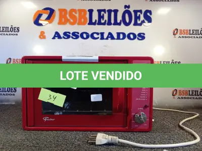 LOTE 138 - 01 FORNO ELÉTRICO MARCA FISCHER 220V. (NO ESTADO) ATENÇÃO! FAZER A VISITAÇÃO ANTES DE ARREMATAR, NÃO SABEMOS SE FUNCIONA. LEILÃO NÃO TEM GARANTIA E NEM DEVOLUÇÃO, SUJEITO A POSSÍVEIS AVARIAS VISÍVEIS/OCULTAS E/OU AUSÊNCIA DE COMPONENTES.