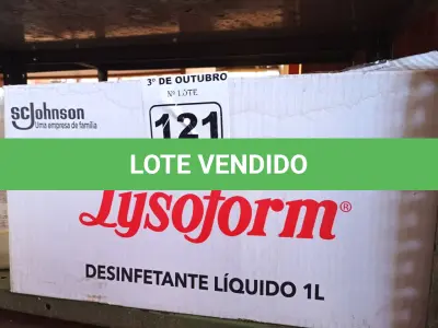 LOTE 121 - 12 LITROS DE LYSOFORM. (NO ESTADO) ATENÇÃO! FAZER A VISITAÇÃO ANTES DE ARREMATAR, NÃO SABEMOS SE FUNCIONA. LEILÃO NÃO TEM GARANTIA E NEM DEVOLUÇÃO, SUJEITO A POSSÍVEIS AVARIAS VISÍVEIS/OCULTAS E/OU AUSÊNCIA DE COMPONENTES.
