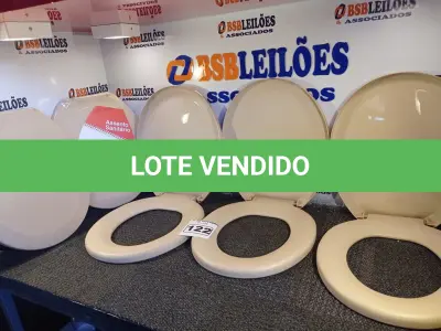 LOTE 122 - 05 ASSENTOS PARA VASO SANITÁRIO. (NO ESTADO) ATENÇÃO! FAZER A VISITAÇÃO ANTES DE ARREMATAR, NÃO SABEMOS SE FUNCIONA. LEILÃO NÃO TEM GARANTIA E NEM DEVOLUÇÃO, SUJEITO A POSSÍVEIS AVARIAS VISÍVEIS/OCULTAS E/OU AUSÊNCIA DE COMPONENTES.
