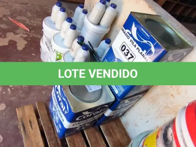 LOTE 037 - 03 LATAS DE SELADORA ACRÍLICA (NO ESTADO, NÃO SABEMOS SE FUNCIONA. LEILÃO NÃO TEM GARANTIA E NEM DEVOLUÇÃO).
