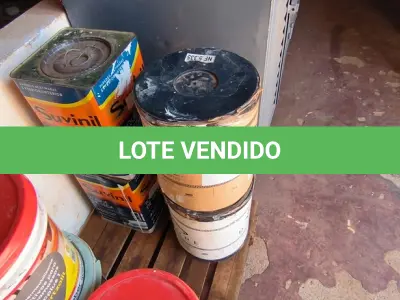 LOTE 033 - O1 LOTE COM PRIME E TINTAS DIVERSAS (NO ESTADO, NÃO SABEMOS SE FUNCIONA. LEILÃO NÃO TEM GARANTIA E NEM DEVOLUÇÃO).